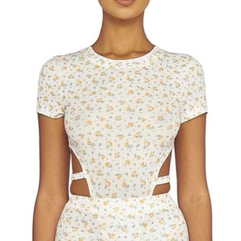 My Mum Made It Floral Bodysuit Top